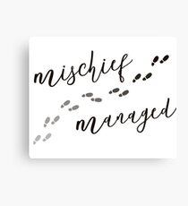 Mischief Managed Canvas Print