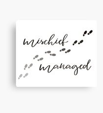 Mischief Managed Canvas Print
