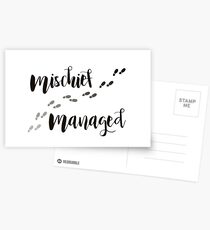 Mischief Managed Postcards