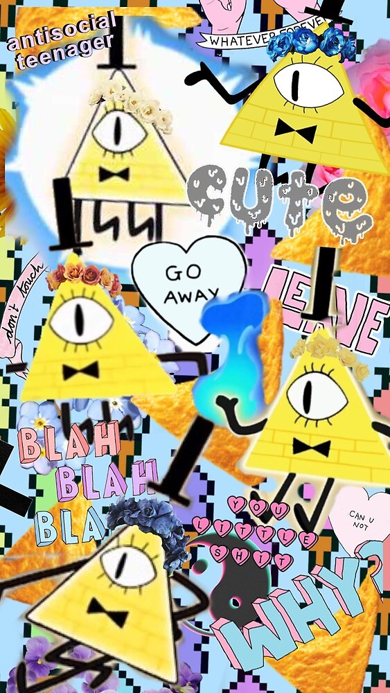 Bill Cipher Totally Ironic Pastel Goth Wallpaper