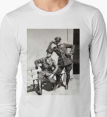 Campy Motorcycle Cops Long Sleeve T-Shirt