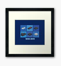 Retro Console Segaworks1983-2001 Framed Print