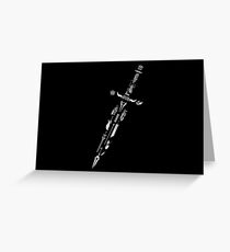 sword Greeting Card