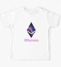 Deep Space Ethereum Crypto Ästhetische Kryptowährung Kinder T-Shirt