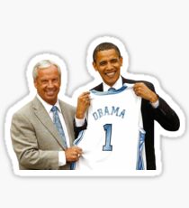 Pegatina Obama y Roy Williams !! Las cabras