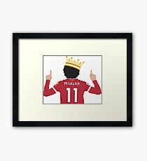 Mo Salah Egyptian King Liverpool FC Design Framed Print