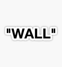 Off White Label Wall Logo Sticker