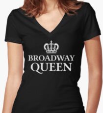 Broadway Queen Women's Fitted V-Neck T-Shirt