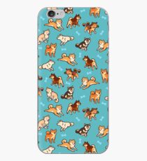 shibes in blue iPhone Case