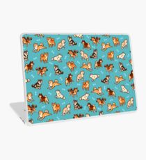 shibes in blue Laptop Skin