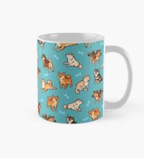 shibes in blue Mug
