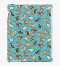 shibes in blue iPad Case/Skin