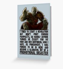 Tarjeta de felicitación Promotional Disaster