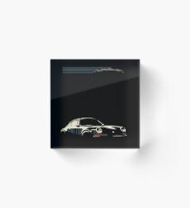 Minimalist Porsche Acrylic Block