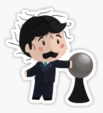 Tesla: Hairs up! Sticker