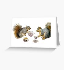 Squirrel's Tea Party Greeting Card