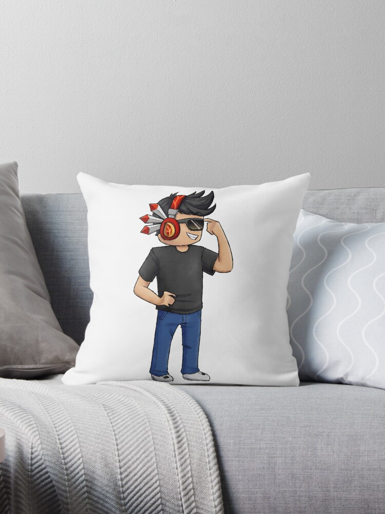 Simbuilder Throw Pillow By Evilartist - roblox gift throw blanket by minimalismluis
