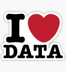 I Heart Data Sticker