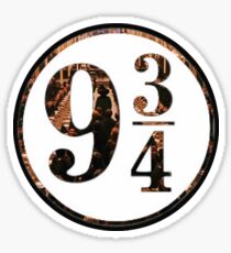 Platform 9 3/4 Cutout of Great Hall Sticker