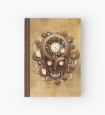 Schädel Steampunk Vintage-Stil Notizbuch