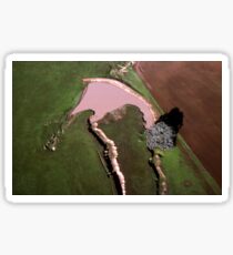 Benalla Landscape : aerial photograph Sticker