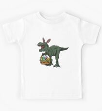 Easter t-shirt dinosaur in bunny ears. Easter egg basket / Easter T-Shirt | Happy Family Easter Tee Gift Idea. Kids Tee