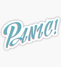 Panic Typography Sticker
