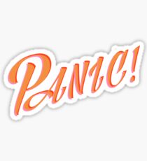 Panic Typography Sticker