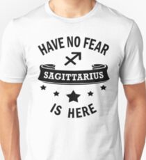 Sagittarius Zodiac No Fear Cool Funny Unisex T-Shirt