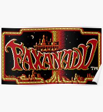 Faxanadu - NES Title Screen Poster