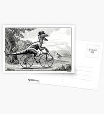 Velociraptor on a Velocipede Postcards