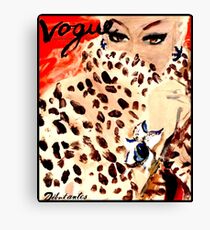 VOGUE : Vintage 1939 Debutante Advertising Print Canvas Print