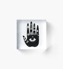 Magische Hand Acrylblock