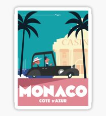 Pegatina Cartel de viaje de Mónaco