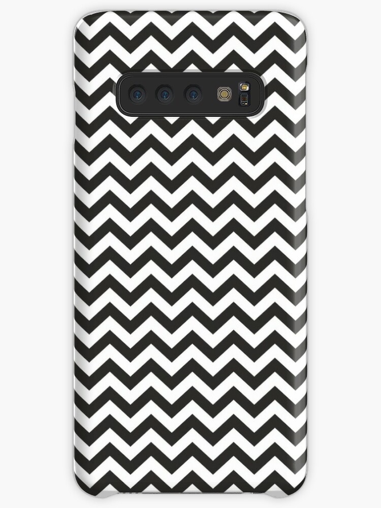 Twin Peaks Red Room Floor Zig Zag Pattern Black White Lodge Case Skin For Samsung Galaxy By Goatboyjr