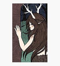 Deer Girl Photographic Print
