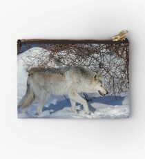 Rocky Mountain gray wolf Studio Pouch