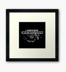 I Survived Windmageddon Framed Print