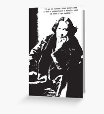 Oscar Wilde Greeting Card