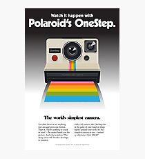 Retro Vintage Polaroid Camera Poster / Sticker Photographic Print