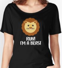 Funny, cute lion graphic art Women's Relaxed Fit T-Shirt