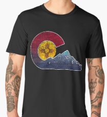 New Mexico To Colorado Transplant Flag Inspired Men's Premium T-Shirt