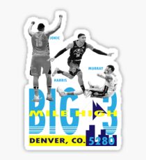Denver Nuggets Big 3 Sticker