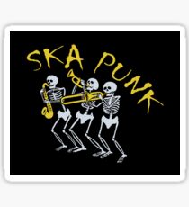 Skeleton Ska Punk For Lyfe Sticker