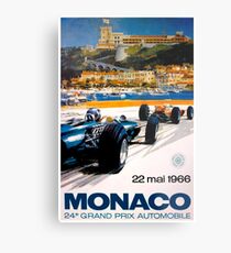 MONACO GRAND PRIX; Jahrgang 1966 Auto Racing Print Metalldruck