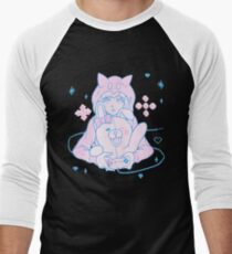 Camiseta ¾ bicolor para hombre Danganronpa 2: Ultimate Gamer Chiaki Nanami Pastel (Danganronpa 2: Goodbye Despair)