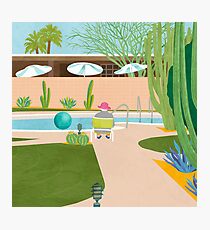 Poolside in Palm Springs Photographic Print