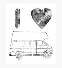 i love Hogh Top Vans (DODGE B200 VAN Photographic Print