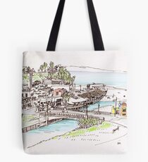California Beach Town Tote Bag