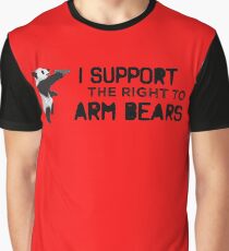 I Support the Right to Arm Bears, Panda Bears Graphic T-Shirt